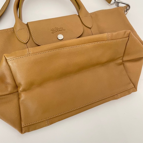 Longchamp Le Pliage Cuir Lambskin CUMIN small leather bag - Picture 6 of 16